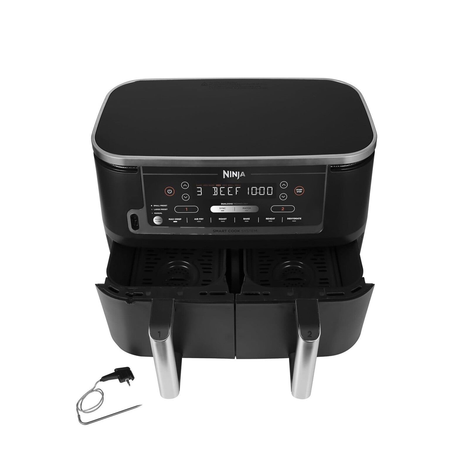 Ninja Airfryer Dual Zone with thermometer 9,5 L 2470w