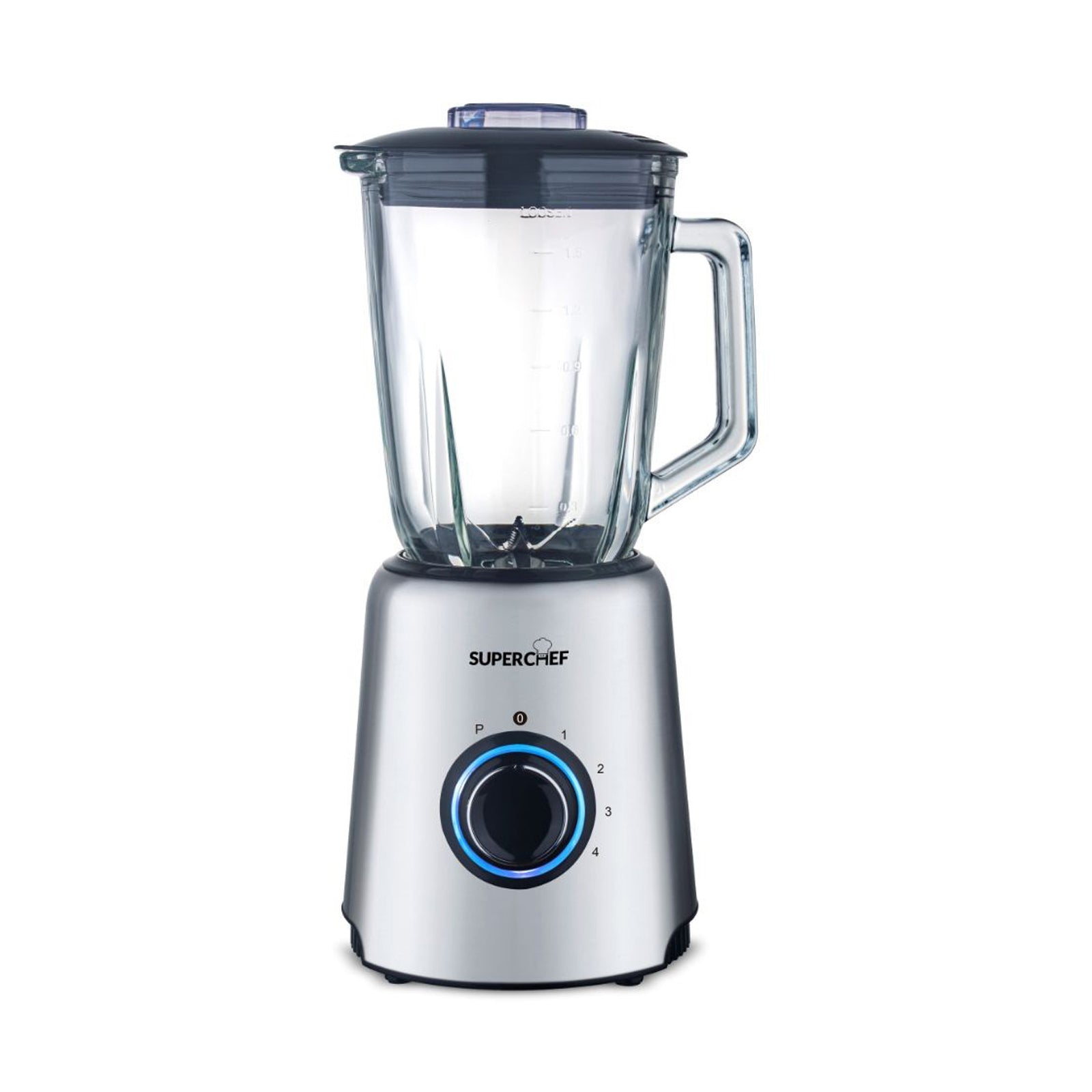 Super Chef Table Blender, 1000 Watt, 1.5 Liter, Glass Jar